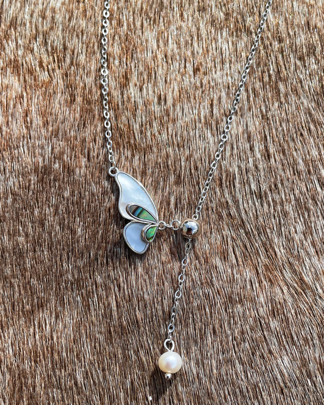 Butterfly Silver Necklace