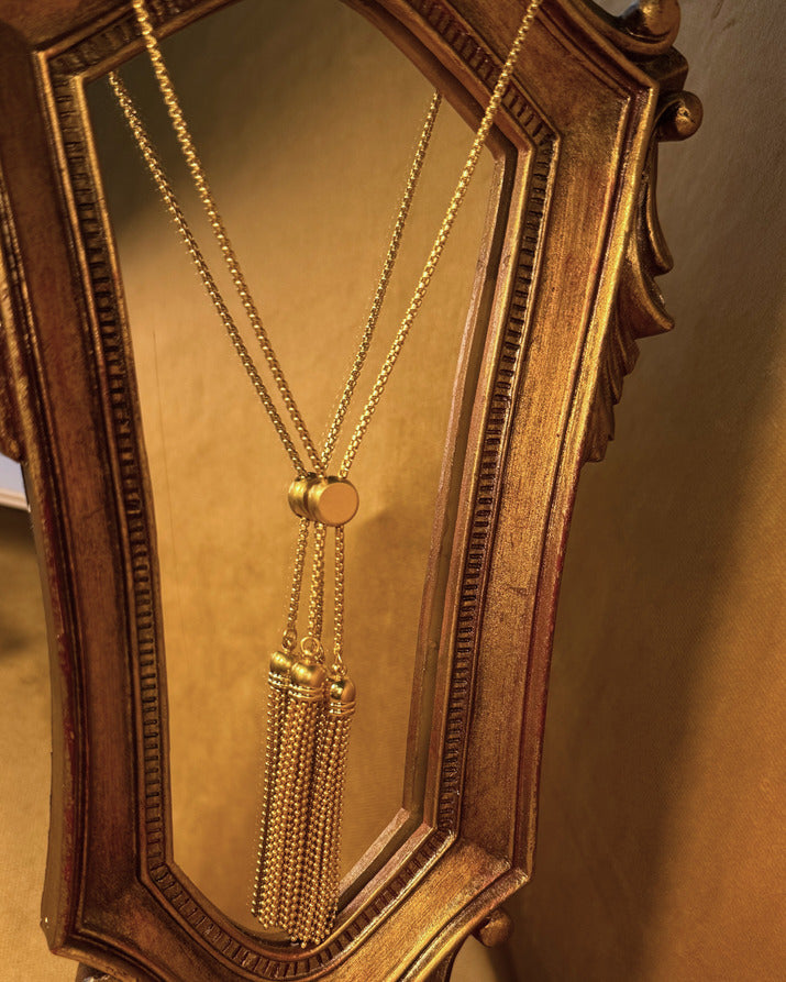 Golden Cascade Tassel Set