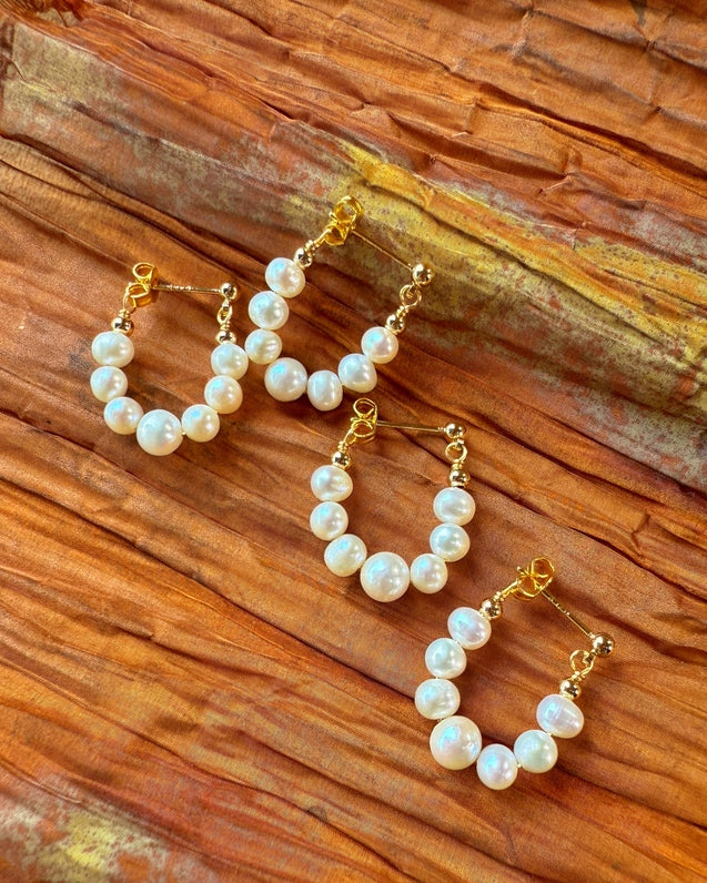 Pure Pearl Hoops – Freshwater