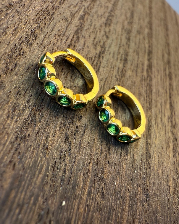 Emerald Gleam Hoops