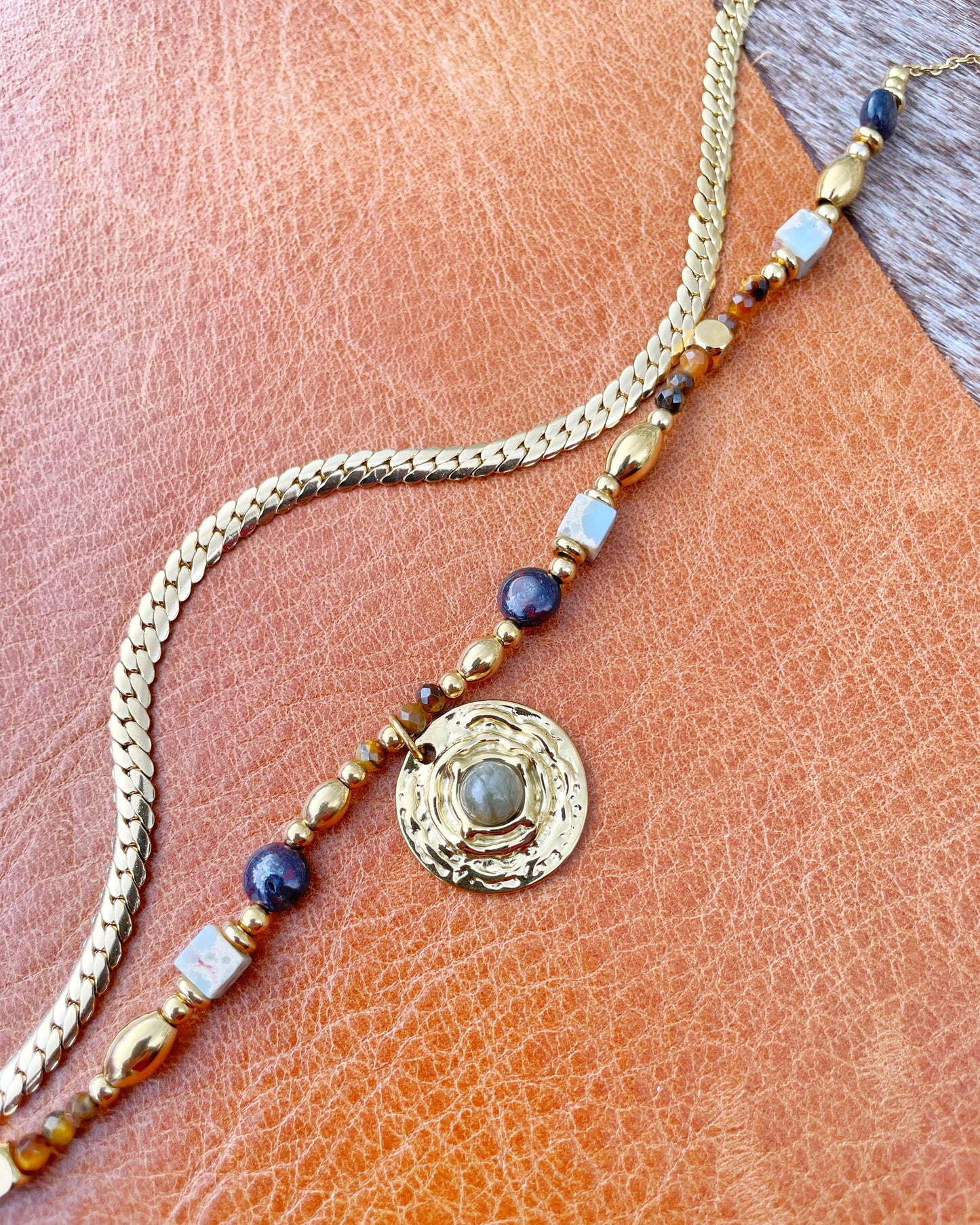 Double layer necklace