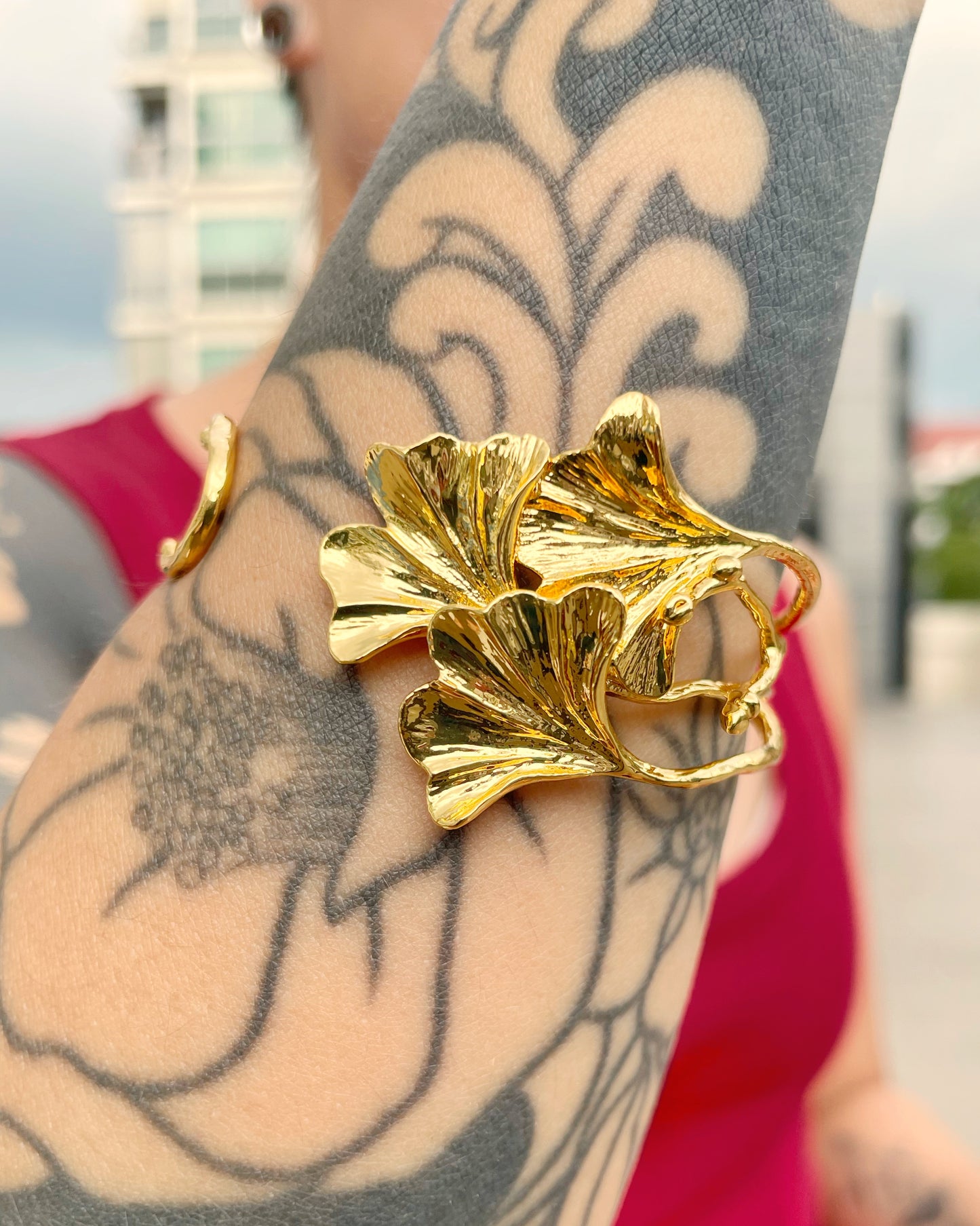 Ginkgo Leaf Bangle