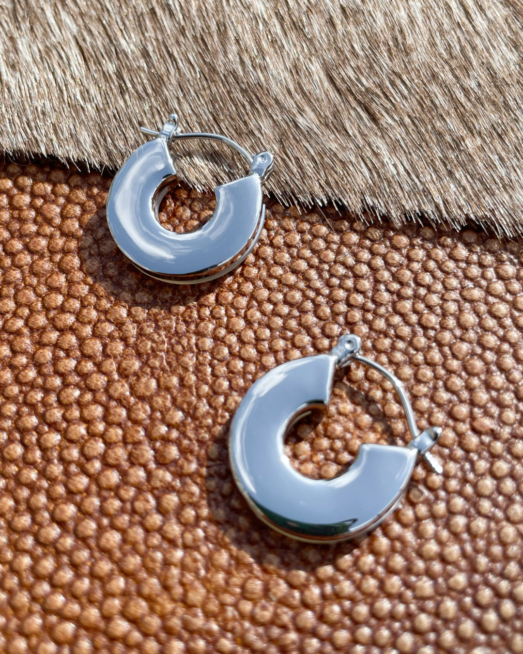 Mother of Pearl Hoops