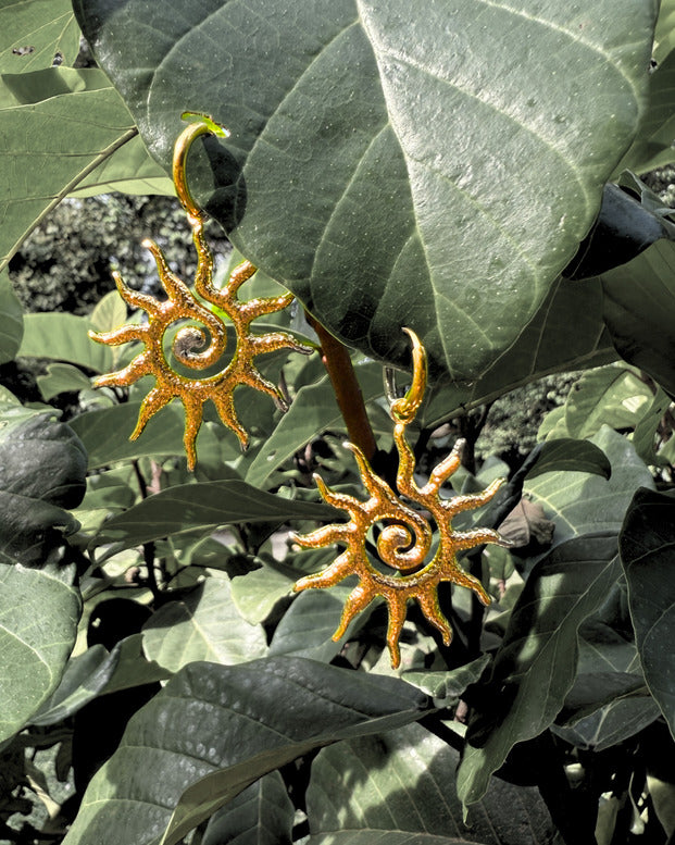 Solar Spiral Set (Pendant & Earrings)