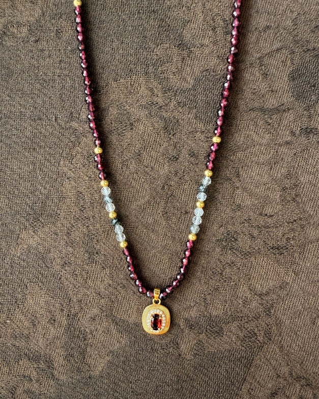 Garnet Glow Necklace