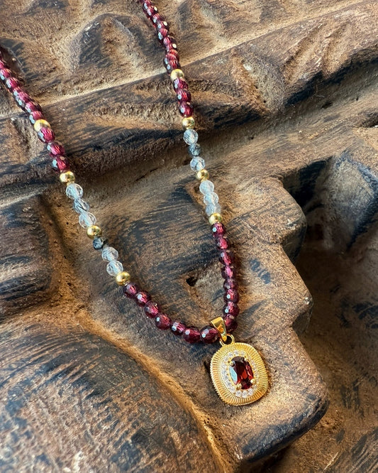 Garnet Glow Necklace