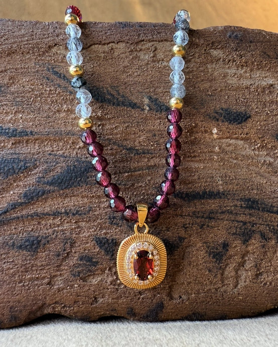 Garnet Glow Necklace