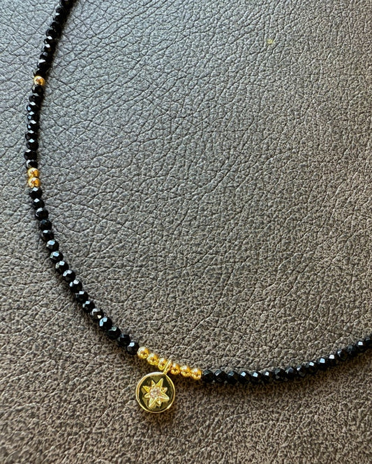 Starlight Spinel Necklace – Black Glow