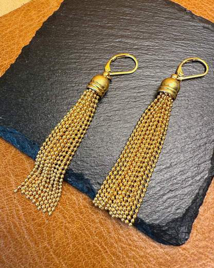 Golden Cascade Tassel Set