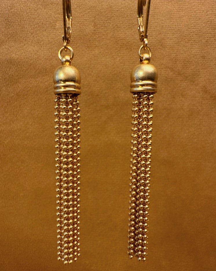 Golden Cascade Tassel Set