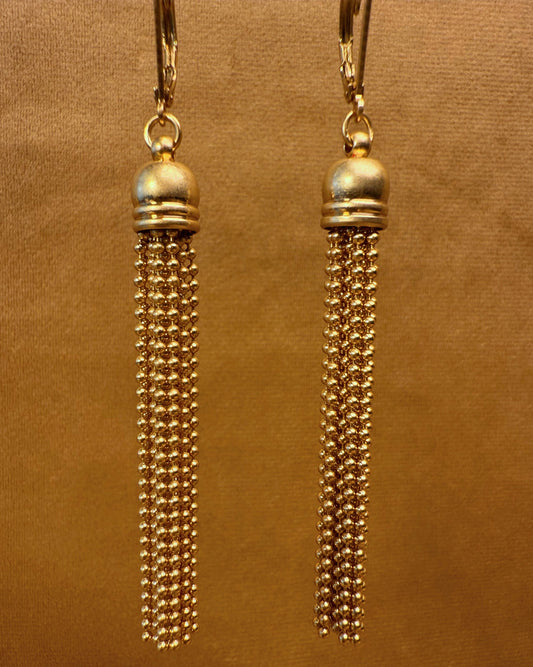 Golden Cascade Tassel Set