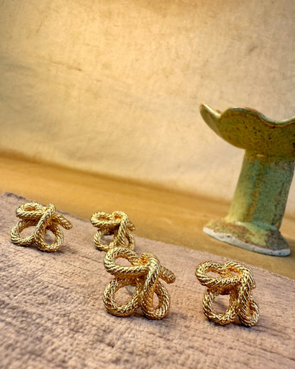 Golden Knot Earrings