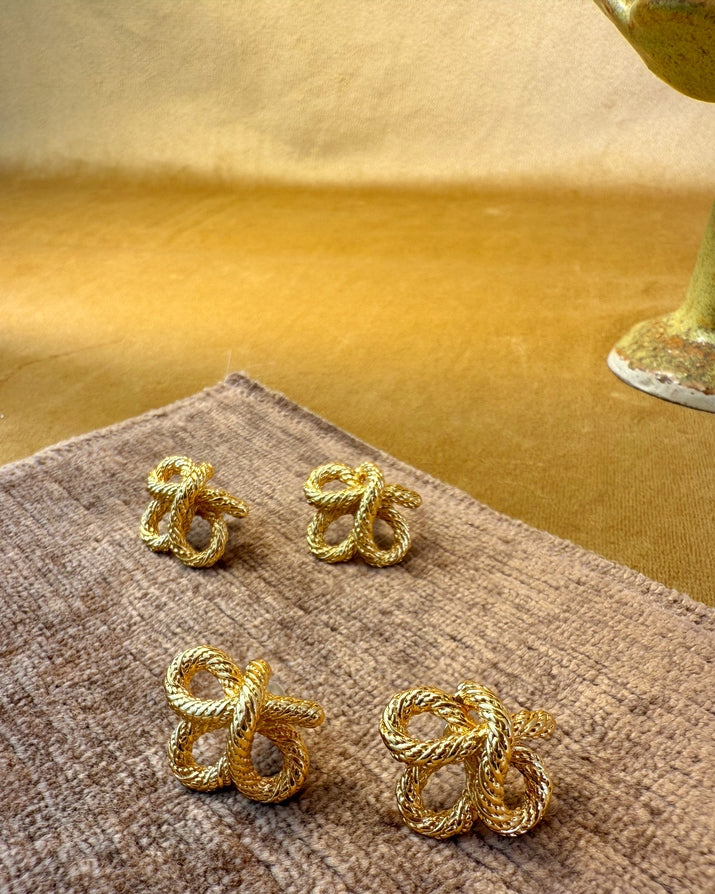 Golden Knot Earrings