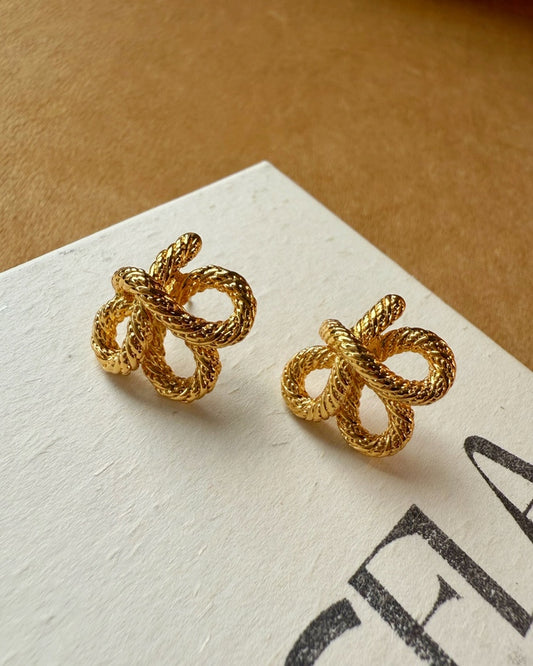 Golden Knot Earrings
