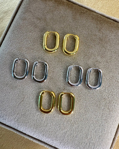Eterna Square Hoops (Small)