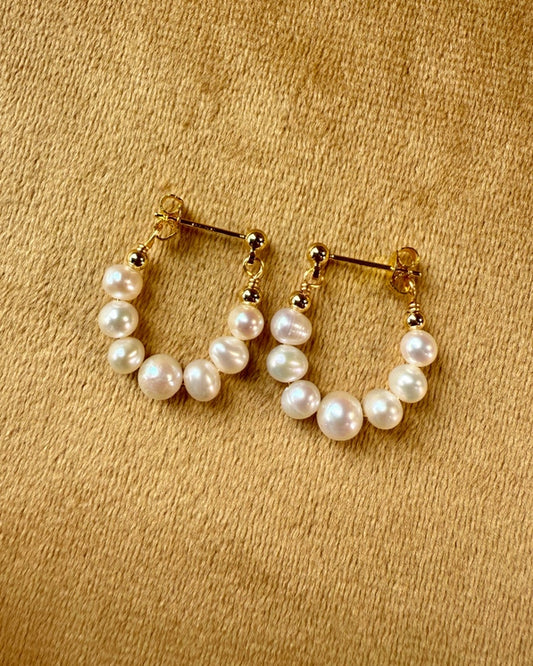 Pure Pearl Hoops – Freshwater