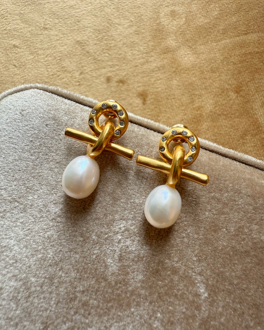 Pearl Orbit Earrings