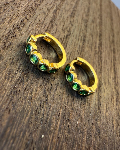 Emerald Gleam Hoops