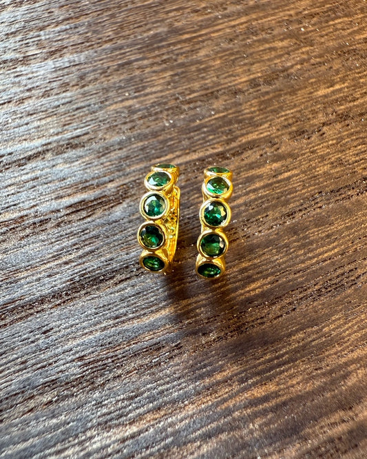 Emerald Gleam Hoops