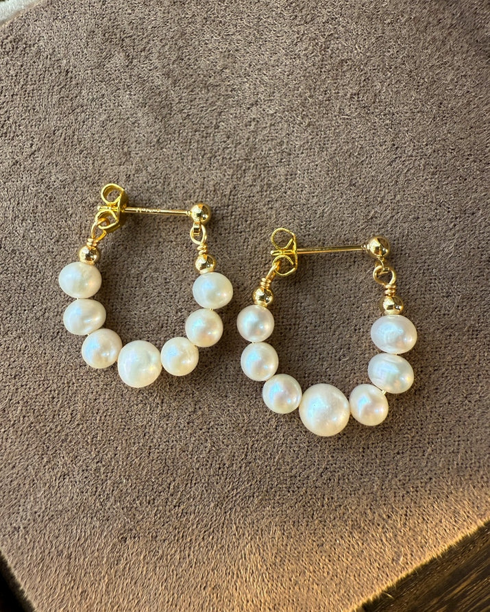 Pure Pearl Hoops – Freshwater