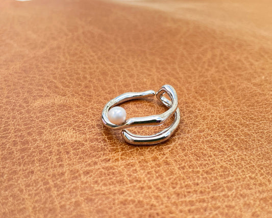 Pearl Silver Ring
