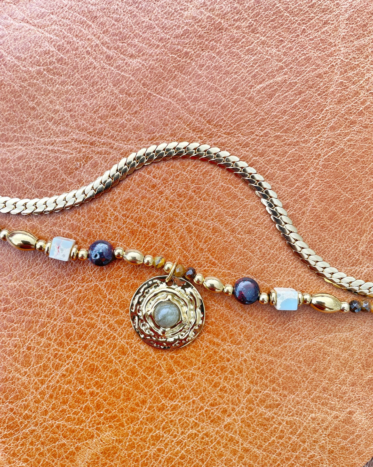 Double layer necklace