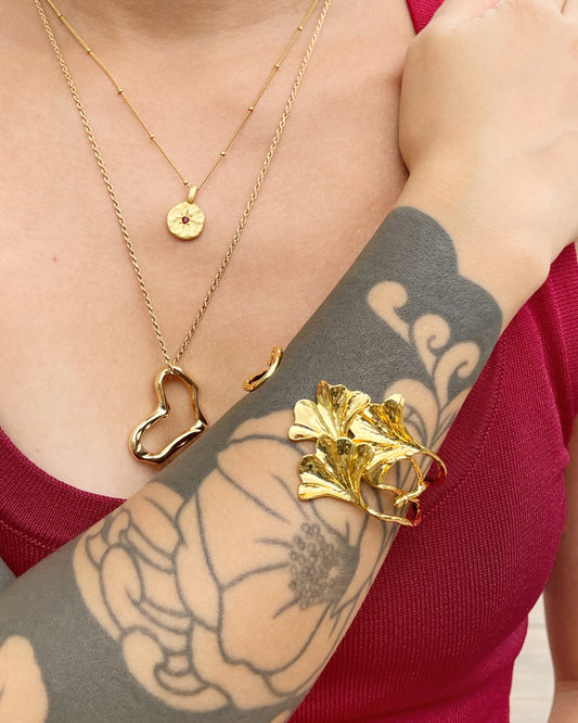 Ginkgo Leaf Bangle