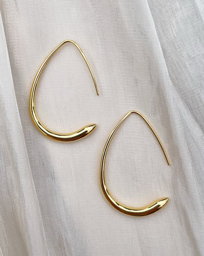 Waterdrop shape Hook Earring