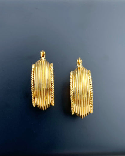 18k Gold Plated Hoop Earring
