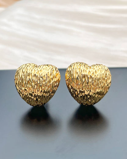 3D Heart Shape Earring