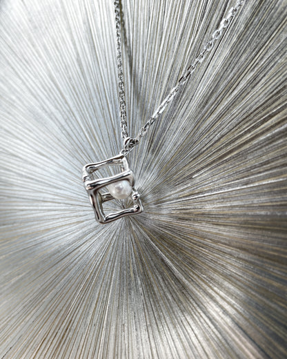 Cube Freshwater Pearl Necklace