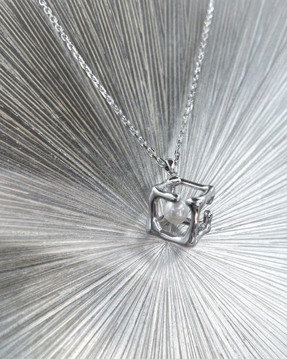 Cube Freshwater Pearl Necklace